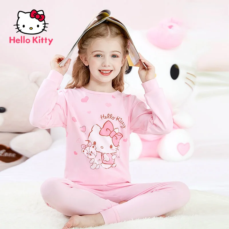 Hello Kitty Girls Pajamas Set Pure Cotton Autumn Warm Set, Children's Autumn Clothes Longpants
Hello Kitty Girls Pajamas Set Pure Cotton Autumn Warm Set, Children's Autumn Clothes Longpants