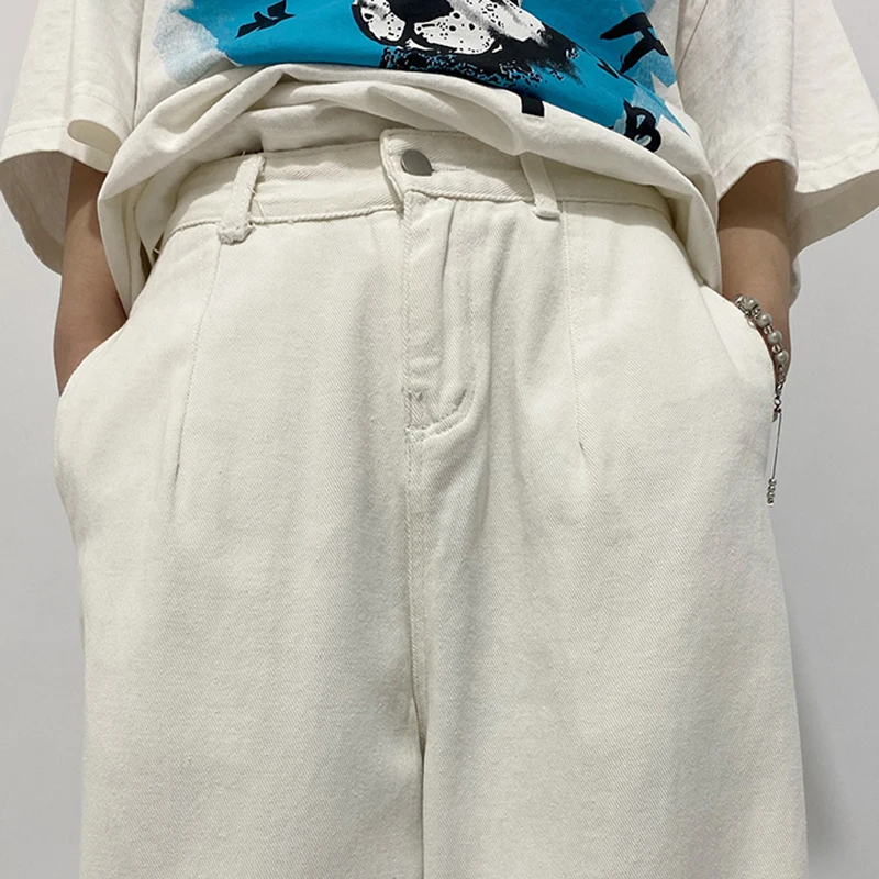 SHENGPALAE Streetwear Purple Jeans Women's Autumn 2021 New High Waist White Black Loose Straight Wide Leg Denim Pants Female
SHENGPALAE Streetwear Purple Jeans Women's Autumn 2021 New High Waist White Black Loose Straight Wide Leg Denim Pants Female