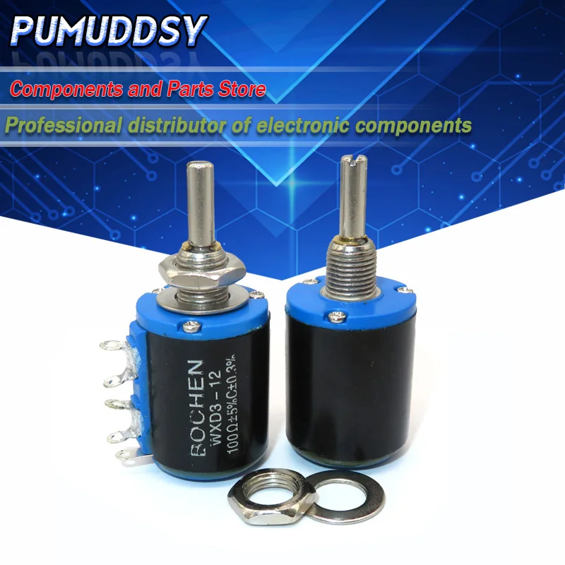 2PCS WXD3-12-1W 100 220 470 1K 2K2 3K3 4K7 10K 22K 33K 47K Ohm 100R 220R 470R 2.2K 3.3K 4.7K WXD3-12 1W Wirewound Potentiometer
2PCS WXD3-12-1W 100 220 470 1K 2K2 3K3 4K7 10K 22K 33K 47K Ohm 100R 220R 470R 2.2K 3.3K 4.7K WXD3-12 1W Wirewound Potentiometer
