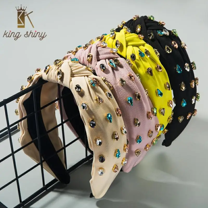 Vintage Color Fabric Big Bowknot Headband for Woman Luxury Colorful Water Drop Crystal Hair Hoop Woman Party Hair Accessories
Vintage Color Fabric Big Bowknot Headband for Woman Luxury Colorful Water Drop Crystal Hair Hoop Woman Party Hair Accessories