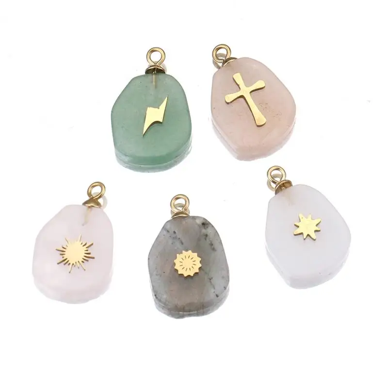 5pcs Natural Stone Pendant Stainless Steel Gem Necklace Pendant Woman Jewelry Gifts DIY Necklace Jewelry Making Accessories
5pcs Natural Stone Pendant Stainless Steel Gem Necklace Pendant Woman Jewelry Gifts DIY Necklace Jewelry Making Accessories