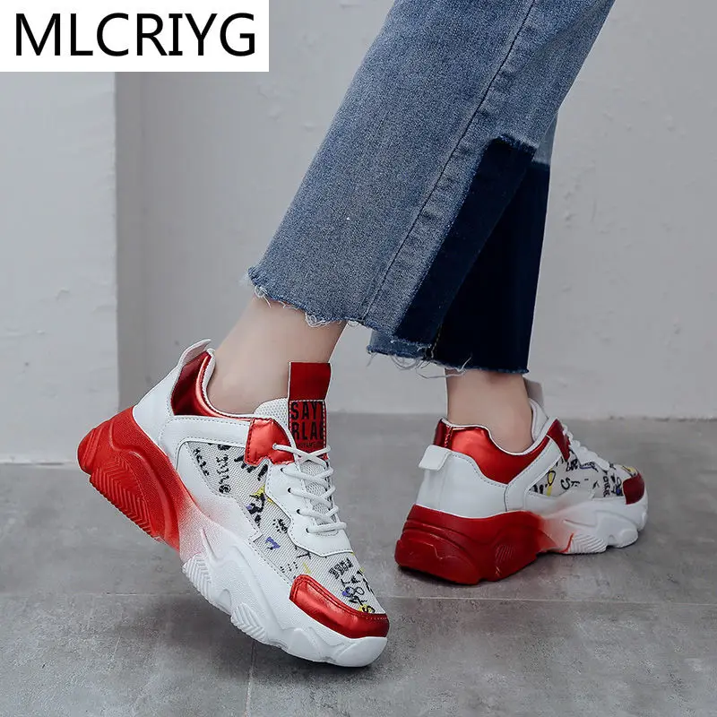2021 Autumn New Women Vulcanize Shoes Fashion Breathable Platform Shoes Walking Shoes Color Matching Sneakers Zapatillas Mujer
2021 Autumn New Women Vulcanize Shoes Fashion Breathable Platform Shoes Walking Shoes Color Matching Sneakers Zapatillas Mujer