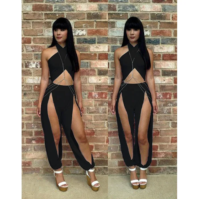 Fashion Black Cross Loose Summer Women Jumpsuit Romper Elegant Coveralls One Piece Bodysuit
Fashion Black Cross Loose Summer Women Jumpsuit Romper Elegant Coveralls One Piece Bodysuit