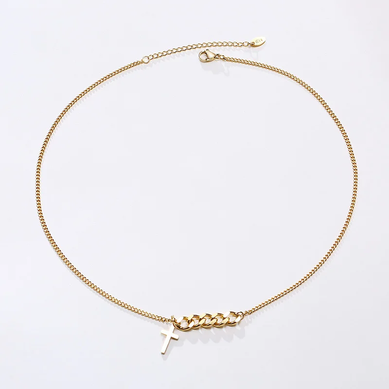 Basic Cross Pendant Necklaces for Women,Anti Allergy Stainless Steel Cuban Link Chain Choker,Minimalist Lady Gifts Jewelry
Basic Cross Pendant Necklaces for Women,Anti Allergy Stainless Steel Cuban Link Chain Choker,Minimalist Lady Gifts Jewelry
