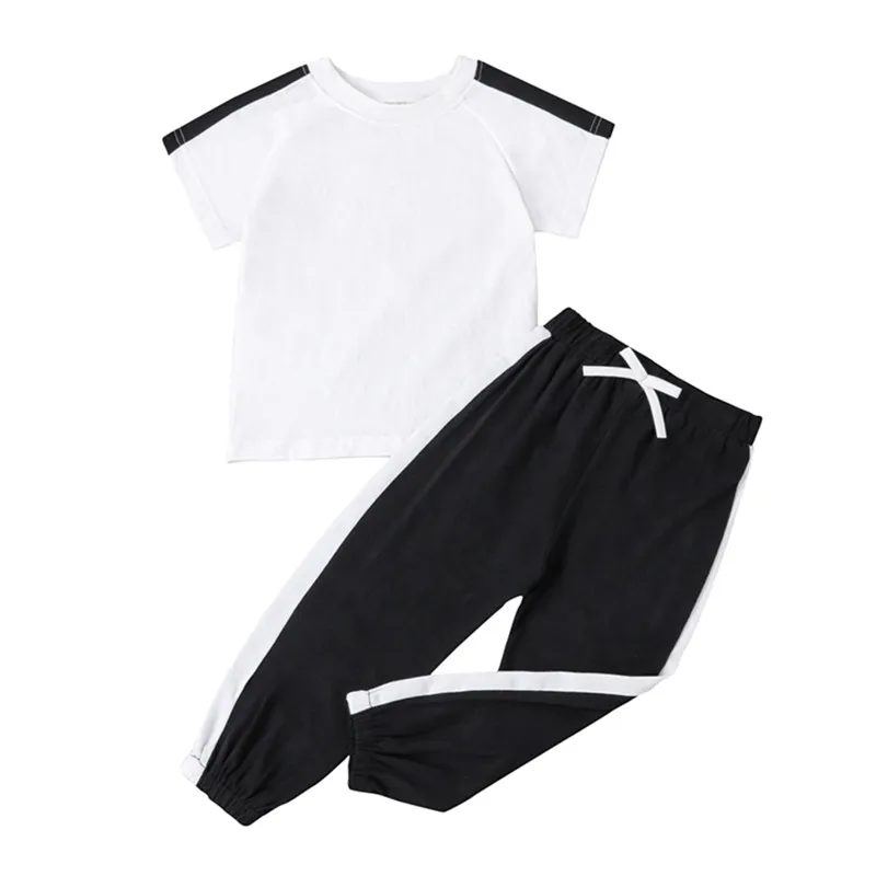 2-7T Baby Kids Sports 2-piece Outfit Set Short Sleeve Tops+Pants Fashion Set for Children Baby Boys Girls Summer
2-7T Baby Kids Sports 2-piece Outfit Set Short Sleeve Tops+Pants Fashion Set for Children Baby Boys Girls Summer
