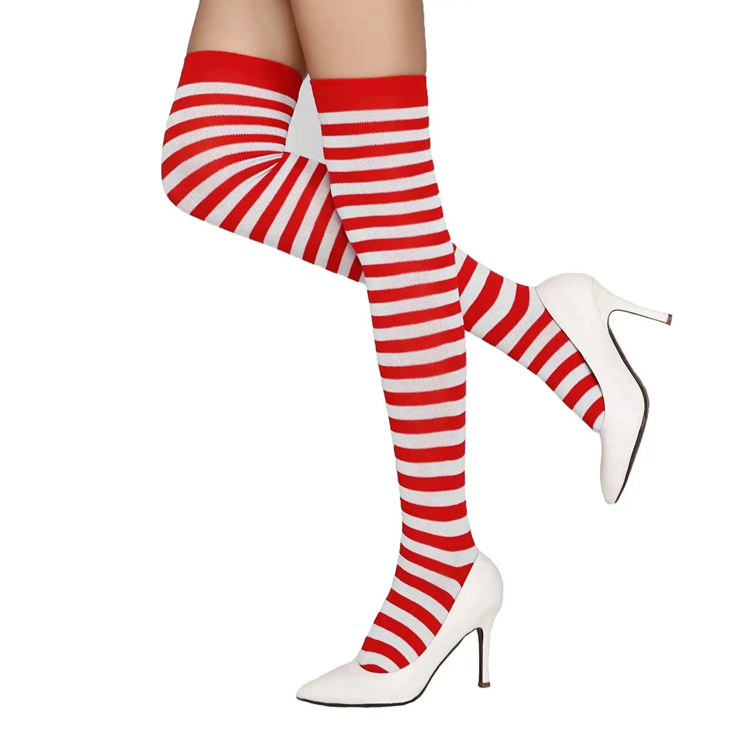 Womens Striped Thigh High Stockings Over The Knee Elastic Plus Size Stockings
Womens Striped Thigh High Stockings Over The Knee Elastic Plus Size Stockings