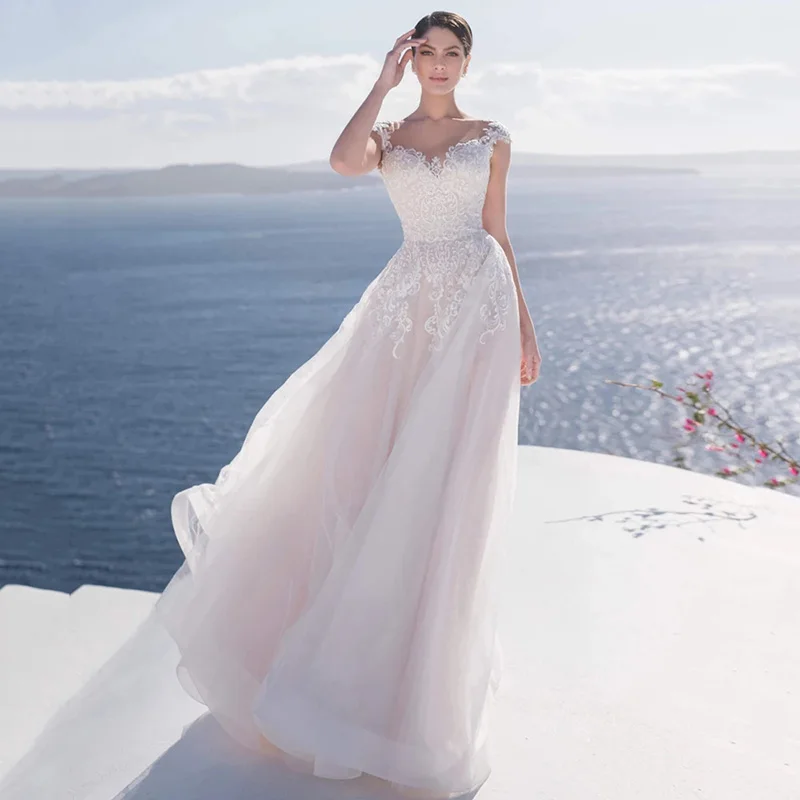 Light Pink Ivory Beach Wedding Dresses 2021 Vintage Wedding Gowns A Line Applique Lace Bridal Dress Boho Women Couture
Light Pink Ivory Beach Wedding Dresses 2021 Vintage Wedding Gowns A Line Applique Lace Bridal Dress Boho Women Couture
