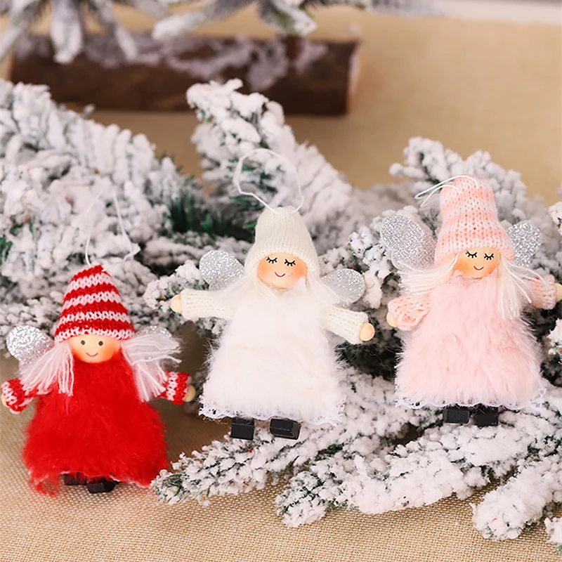 Новые рождественские украшения, Рождественский плюшевый ангел, креативная мультяшная кукла, рождественская елка, украшение, подвеска
Новые рождественские украшения, Рождественский плюшевый ангел, креативная мультяшная кукла, рождественская елка, украшение, подвеска