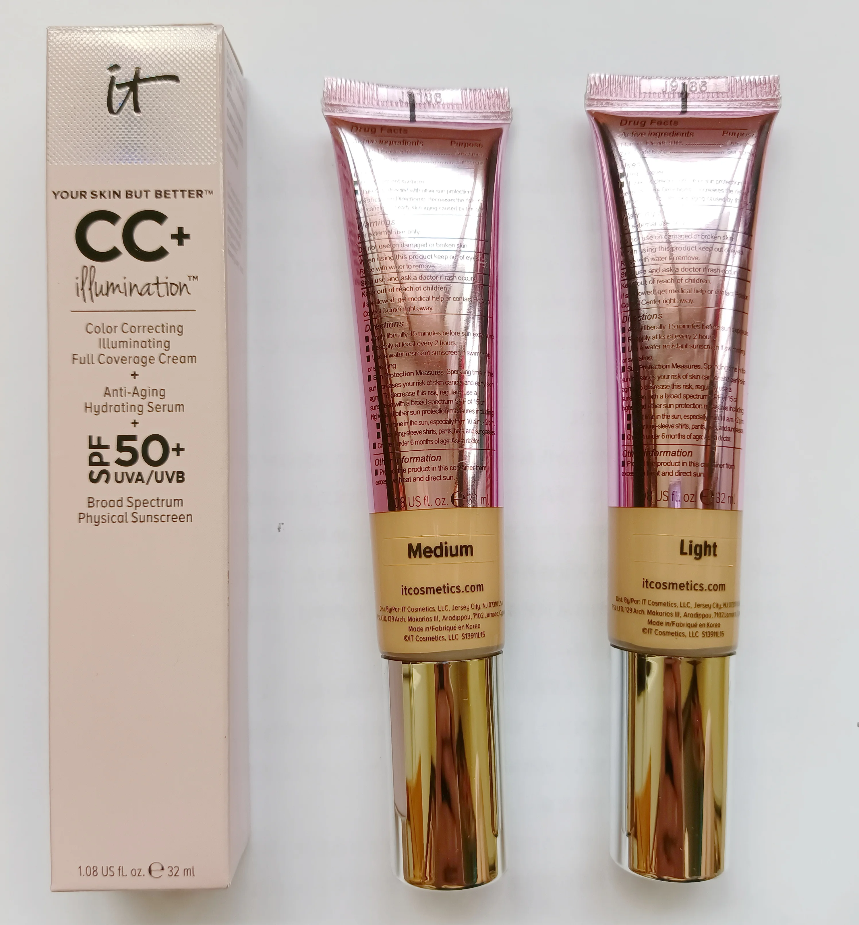 Косметика Hot It Cosmetics CC + крем SPF50 с полным покрытием, средсветильник Кая основа Жидкая основа для макияжа отбеливает вашу кожу, но лучше 32 мл
Косметика Hot It Cosmetics CC + крем SPF50 с полным покрытием, средсветильник Кая основа Жидкая основа для макияжа отбеливает вашу кожу, но лучше 32 мл