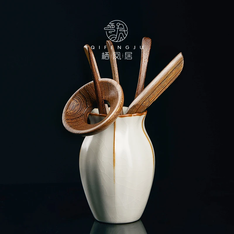 Ru Ware Six Items Set Jingdezhen Handmade Tea Pin Tea Spoon Tea Pick Tea Clamp Kung Fu Tea Utensils
Ru Ware Six Items Set Jingdezhen Handmade Tea Pin Tea Spoon Tea Pick Tea Clamp Kung Fu Tea Utensils