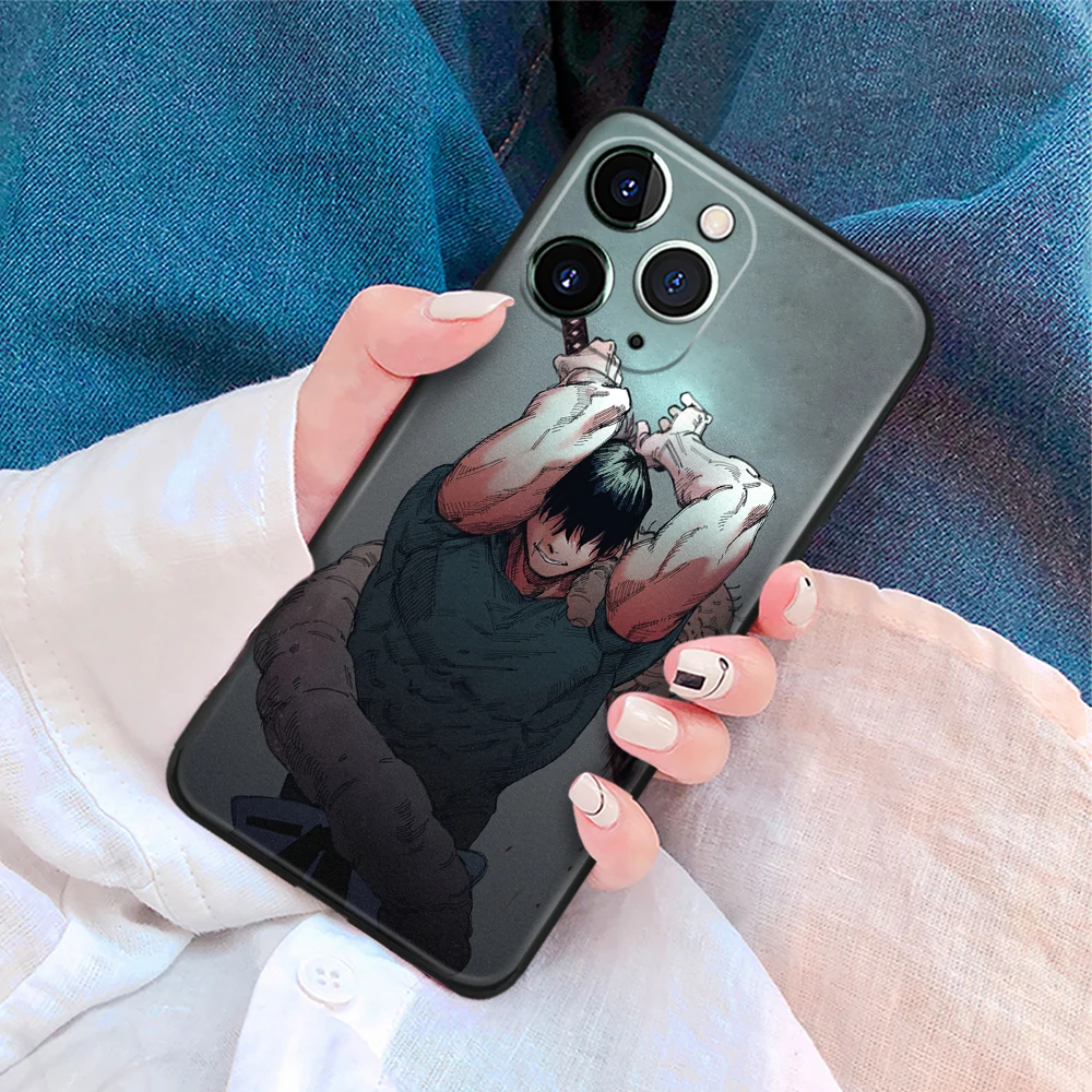Мягкий силиконовый стеклянный чехол для телефона Toji Fushiguro juютсу Kaisen аниме IPhone SE 7 8