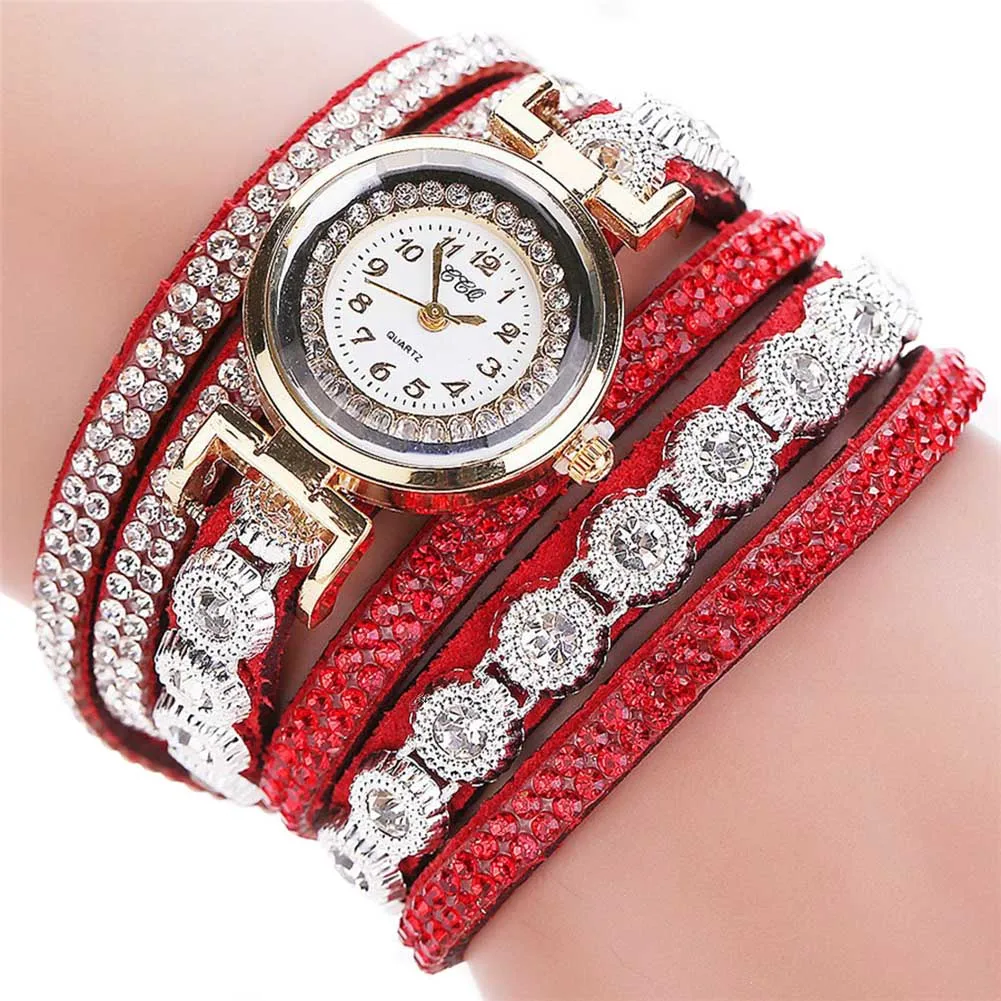 Women Rhinestone Bracelet Quartz Watch Multi-Layers Wristwatch Jewelry Gifts XRQ88
Women Rhinestone Bracelet Quartz Watch Multi-Layers Wristwatch Jewelry Gifts XRQ88