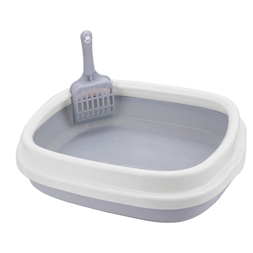 Plastic Cats Litter Box Anti Splash Pet Toilet with Scoop Cat Dog Tray Sand Box Home Bedpan Kitten Dog Clean Toilet Supplies
Plastic Cats Litter Box Anti Splash Pet Toilet with Scoop Cat Dog Tray Sand Box Home Bedpan Kitten Dog Clean Toilet Supplies