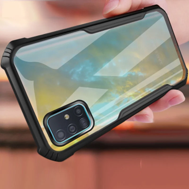 Противоударный чехол для Samsung Galaxy A51 A71 S20 S10 Lite A30s A50s A81 A91 A20 A30 A01 A21 M30s Note 10 Plus