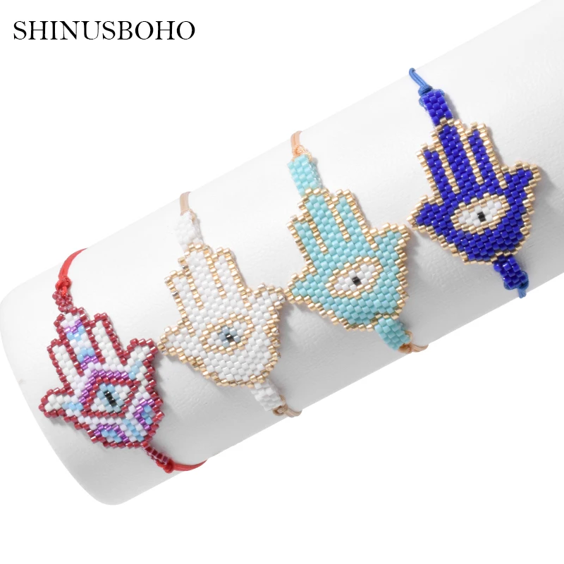 Delica MIYUKI Bracelet Lucky Evil Eye Bracelet Fatima Hand Pulsera Hamsa Hand Women Jewelry Tassel Stainless Steel Bead
Delica MIYUKI Bracelet Lucky Evil Eye Bracelet Fatima Hand Pulsera Hamsa Hand Women Jewelry Tassel Stainless Steel Bead