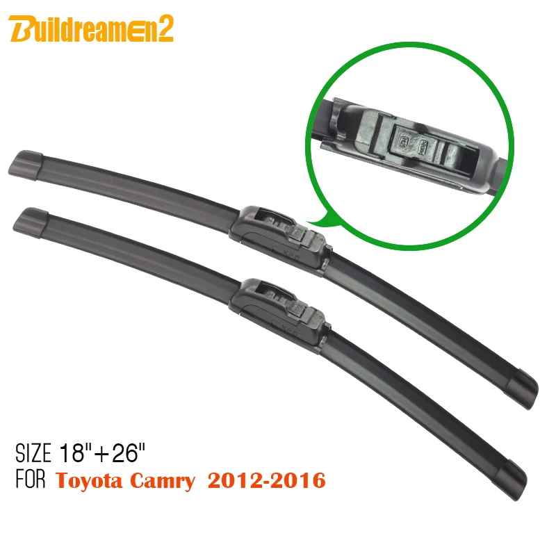Buildreamen2 для Toyota Camry 2012-2016, автомобильный мягкий резиновый стеклоочиститель для лобового стекла, автомобильный стеклоочиститель без каркаса, ...
Buildreamen2 для Toyota Camry 2012-2016, автомобильный мягкий резиновый стеклоочиститель для лобового стекла, автомобильный стеклоочиститель без каркаса, ...
