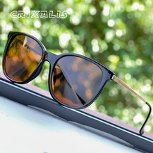 CRIXALIS Vintage Womens Sunglasses Polarized Classic Anti Glare Driving Sun Glasses For Men Luxury Brand Designer Shades Female