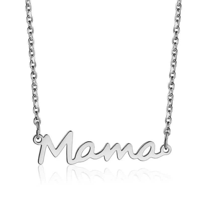 Женское ожерелье с подвеской в виде надписи мама | Украшения и аксессуары