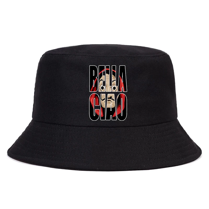 La Casa De Papel Print Bucket Hats Summer Cap House Of Paper Money Heist Unisex Fashion Foldable Fisherman Hat Panama Bucket Hat 
La Casa De Papel Print Bucket Hats Summer Cap House Of Paper Money Heist Unisex Fashion Foldable Fisherman Hat Panama Bucket Hat