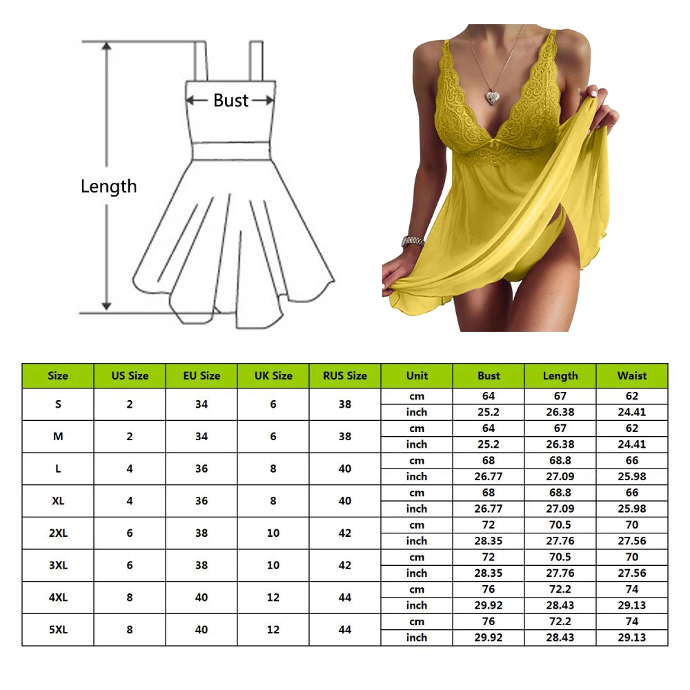 Ladies Lace Lingerie Nightwear Underwear G-string Babydoll Sleepwear Robe Nightress Exotic Sets Pajama Set
Ladies Lace Lingerie Nightwear Underwear G-string Babydoll Sleepwear Robe Nightress Exotic Sets Pajama Set