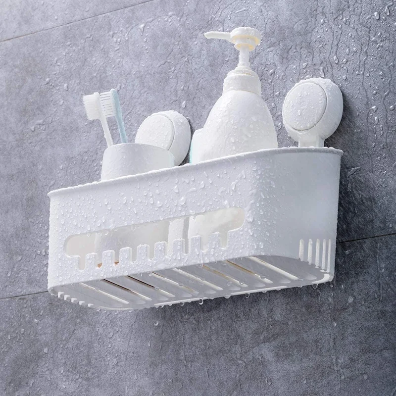Shower Storage Rack Storage Box Toothbrush Cup Soap Box with Suction Cup Hook Wall-Mounted Storage Three-Piece Set 
Shower Storage Rack Storage Box Toothbrush Cup Soap Box with Suction Cup Hook Wall-Mounted Storage Three-Piece Set