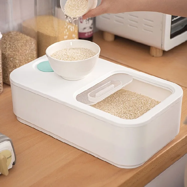 Kitchen Cereal Dispenser Organizer Rice Storage Box Containers Moisture-proof Sealed Food Container Household Bucket Collection
Kitchen Cereal Dispenser Organizer Rice Storage Box Containers Moisture-proof Sealed Food Container Household Bucket Collection