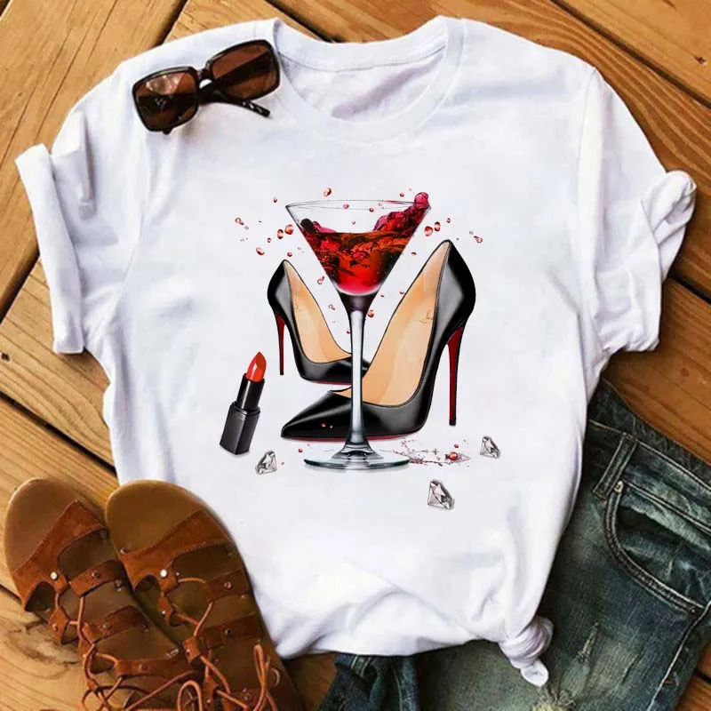 Funny Wine Glass T-shirt Women Kawaii Harajuku 90s Korean Style Tumblr Short Sleeve Plus Size Tees Shirts Femme Clothes
Funny Wine Glass T-shirt Women Kawaii Harajuku 90s Korean Style Tumblr Short Sleeve Plus Size Tees Shirts Femme Clothes