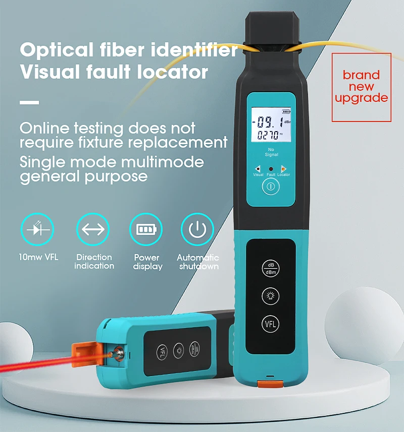Fiber Optic AUA-40 Identifier Live Fiber Optical Identifier with Built in 10mw Visual Fault Locator 800-1700nm SM MM Mode VFL
Fiber Optic AUA-40 Identifier Live Fiber Optical Identifier with Built in 10mw Visual Fault Locator 800-1700nm SM MM Mode VFL