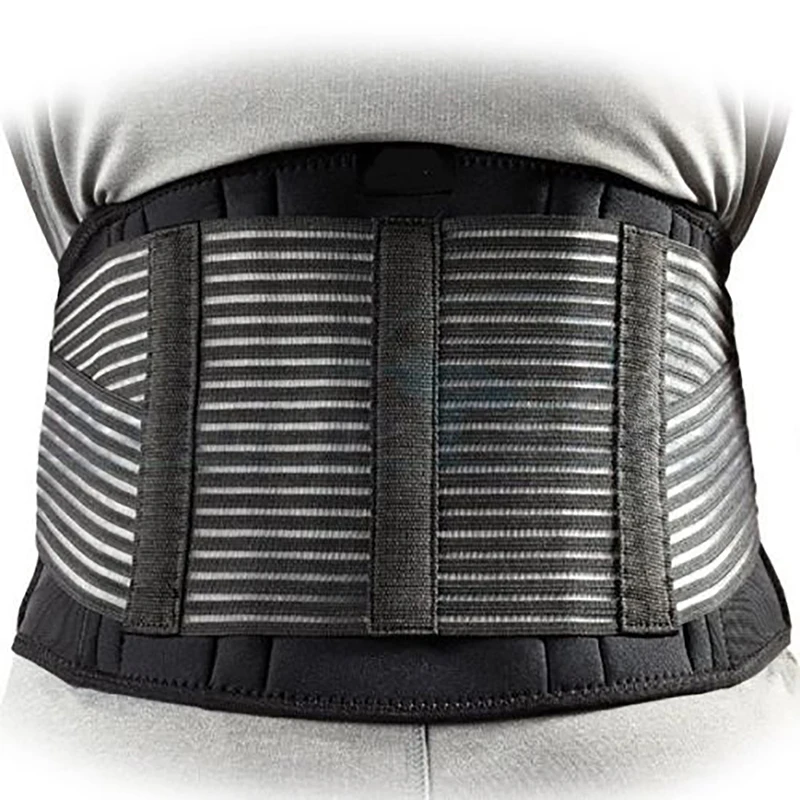 

1pc Hot Sale Men Sports Waistband Double Adjust Lumbar / Breathable Brace Lower Back Support Safety Belt