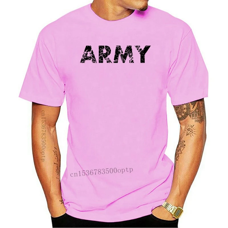 

New 2021 Army distressed fadded look military 100% cotton gray men's graphic 2021 t-shirt