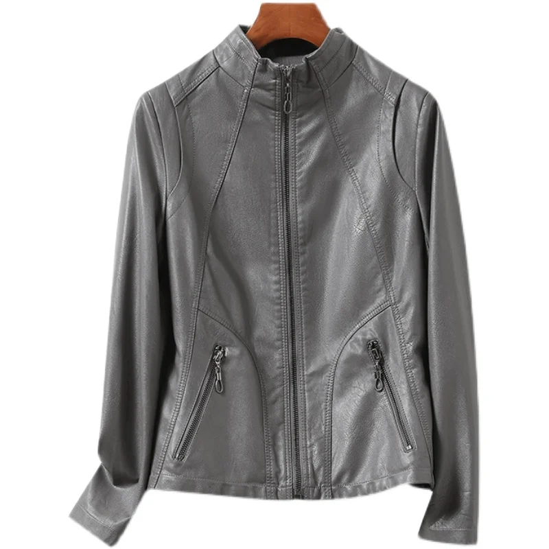 2021 Leather Jacket Women Stand Collar Women Sheepskin Coat 5XL Motorcycle Jackets Korean Clothes Chaquetas Para Mujer WPY3395
2021 Leather Jacket Women Stand Collar Women Sheepskin Coat 5XL Motorcycle Jackets Korean Clothes Chaquetas Para Mujer WPY3395