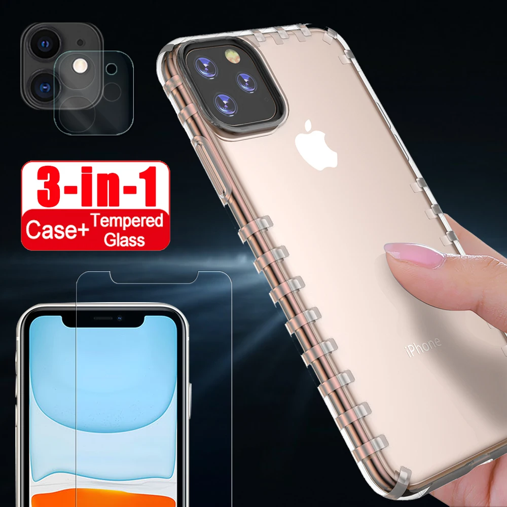 Чехол ip11 pro max для iphone 11 чехол телефона 11pro 11max прозрачный ip iphone11pro Защитное стекло