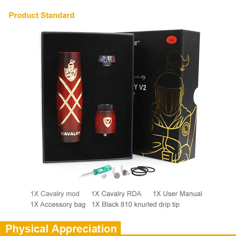 Cavalry V2 Mechanical Kit Brass SS Built 510 Mech Mod RDA 18650 Battery vape mechanical mod
Cavalry V2 Mechanical Kit Brass SS Built 510 Mech Mod RDA 18650 Battery vape mechanical mod