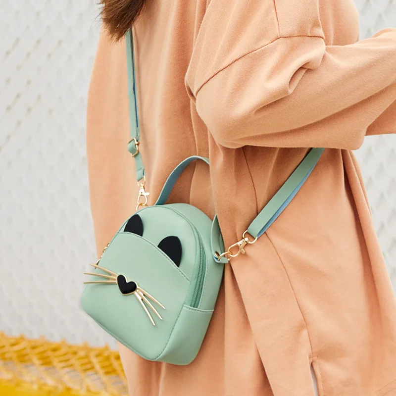 Women PU Leather Bagpack For Child Mini Girl School Bags Student Shoulder Crossbody Pack Women Cat Handbag Purse
Women PU Leather Bagpack For Child Mini Girl School Bags Student Shoulder Crossbody Pack Women Cat Handbag Purse