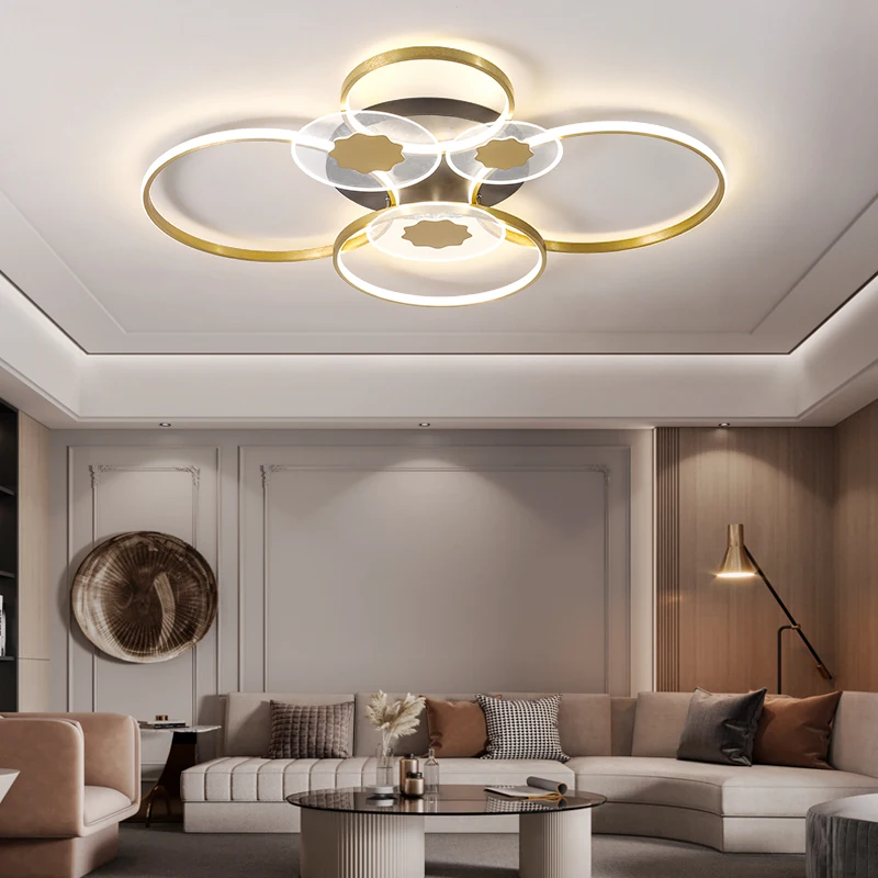 

Northern Europe Circel Rings Chandelier For Living Room Bedroom Home AC85-265V Modern Led Ceiling Chandelier Lamp Fixtures