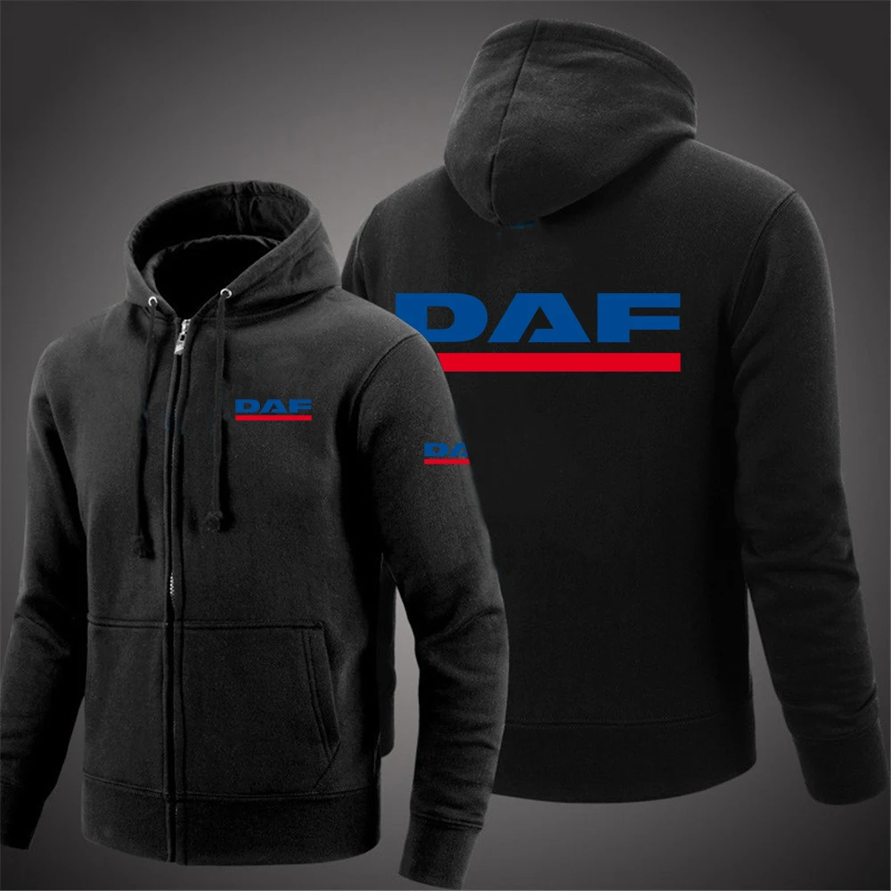 Новинка весна-осень 2021 мужской свитер DAF TRUCKS с принтом логотипа куртка капюшоном