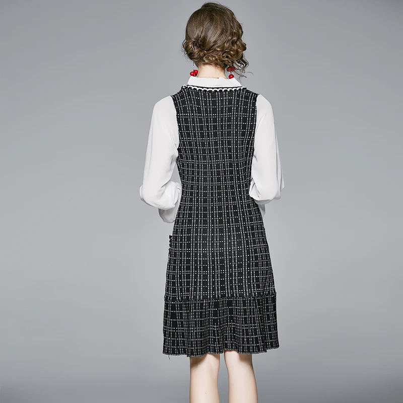 ZUOMAN Women Autumn Vintage Knitted Dress Festa High Quality Office Cocktail Party Robe Femme Bow Designer Trumpet Vestidos
ZUOMAN Women Autumn Vintage Knitted Dress Festa High Quality Office Cocktail Party Robe Femme Bow Designer Trumpet Vestidos