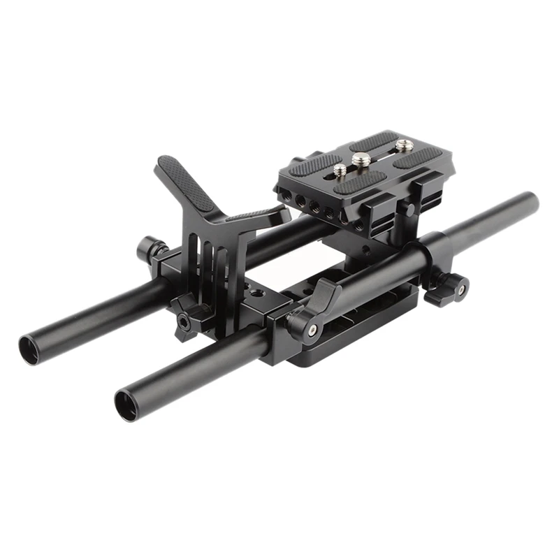 Universal DSLR Shoulder Mount Support Rig with Manfrotto Quick Release Plate Lens Support Bracket for Camera Shoulder
Universal DSLR Shoulder Mount Support Rig with Manfrotto Quick Release Plate Lens Support Bracket for Camera Shoulder