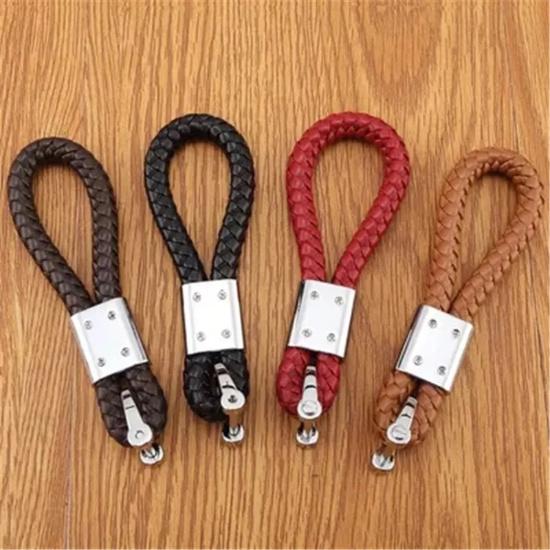 3Pu Leather Car Styling KeyChain Braided Keyring Holder For Polo Golf Seat Opel Toyota Nissan BMW Ford Fiat 500 Subaru XV | Автомобили и