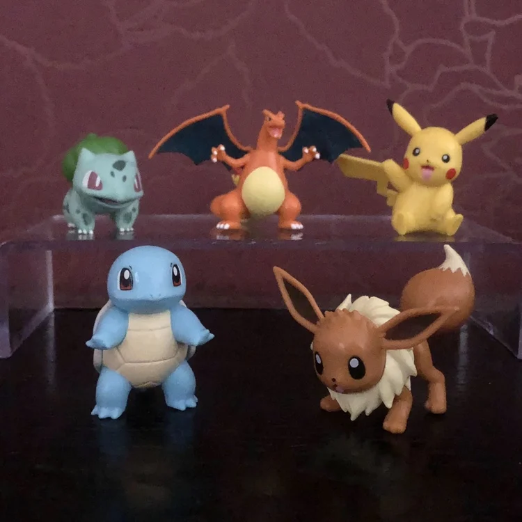 Pokemon Pikachu Charizard Eevee Squirtle Bulbasaur Cute Action Figure Model Toys
Pokemon Pikachu Charizard Eevee Squirtle Bulbasaur Cute Action Figure Model Toys