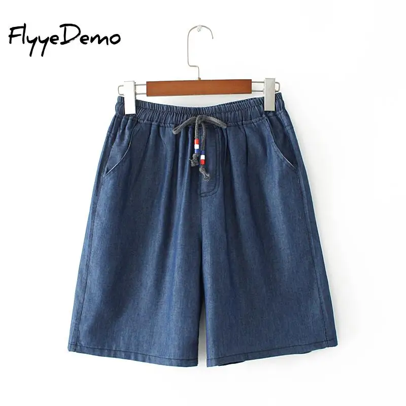 High Waist Wide Leg Denim Shorts for Women 2021 New Summer Blue or Black Jean Buttons Half Casual Bermuda Shorts for Women
High Waist Wide Leg Denim Shorts for Women 2021 New Summer Blue or Black Jean Buttons Half Casual Bermuda Shorts for Women