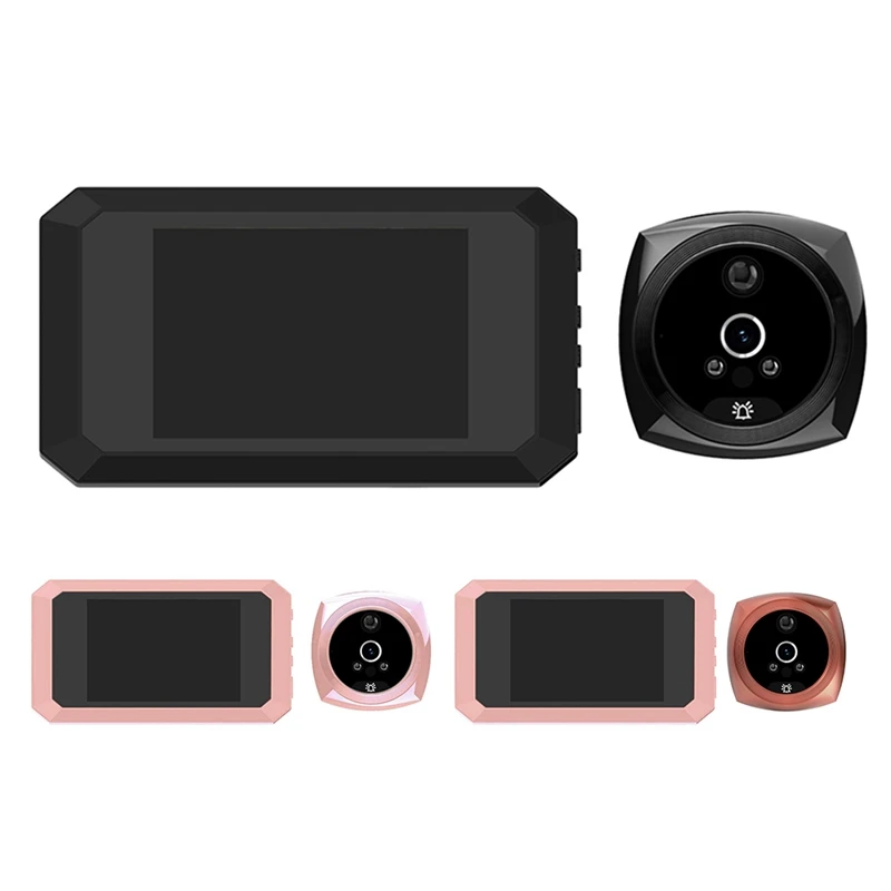 HFES Door Eye Camera 3.5 Inch LCD Screen Doorbell Video Peephole Peephole Door Camera 24H Movement Detection Eye
HFES Door Eye Camera 3.5 Inch LCD Screen Doorbell Video Peephole Peephole Door Camera 24H Movement Detection Eye