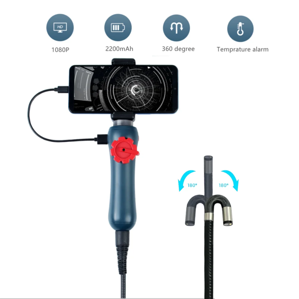 8.5mm Handheld Industrial Endoscope Camera Video Recording Steering Borescope with 1m Snake Soft Tube for Car Engine Pipe Check
8.5mm Handheld Industrial Endoscope Camera Video Recording Steering Borescope with 1m Snake Soft Tube for Car Engine Pipe Check