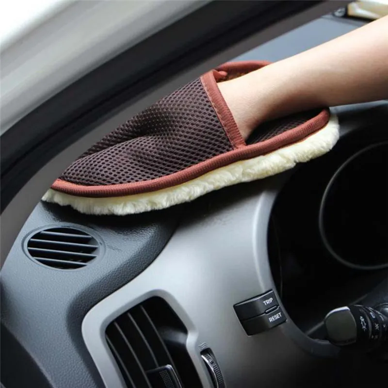Автомобильные шерстяные кашемировые моющие перчатки для Ford Focus 2 3 Chevrolet Cruze Hyundai