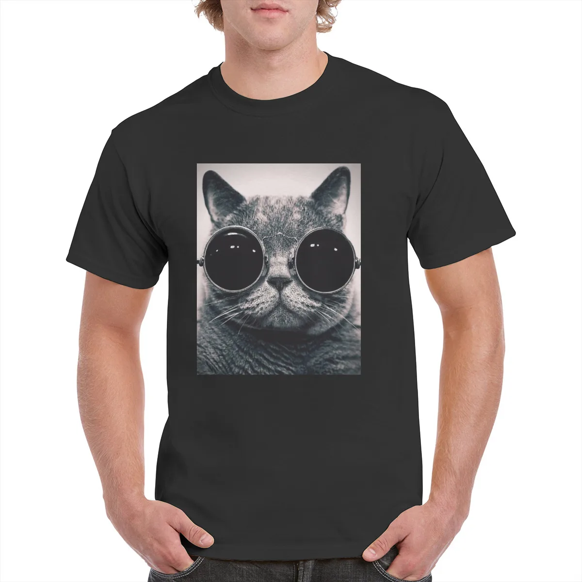 100% Cotton Cool Kitties t shirt Cute Cat with sunglasses t-shirt 3D Graphics Tops Oversized clothes female/Man 
100% Cotton Cool Kitties t shirt Cute Cat with sunglasses t-shirt 3D Graphics Tops Oversized clothes female/Man