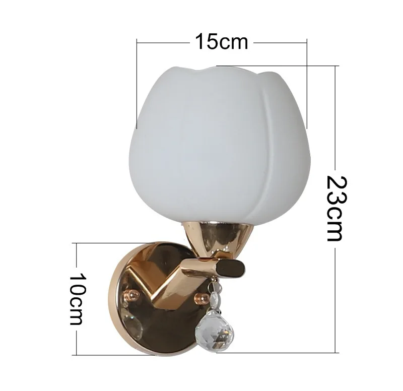 Indoor Wall Light Modern Style bedroom living room LED27 Wall Lamp Silver Or Gold