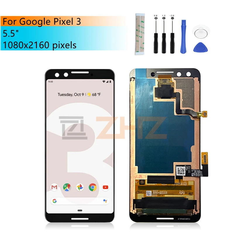 For Google Pixel 3 LCD Display Touch Screen Digitizer Assembly Replacement Repair Parts 5.5"
For Google Pixel 3 LCD Display Touch Screen Digitizer Assembly Replacement Repair Parts 5.5"