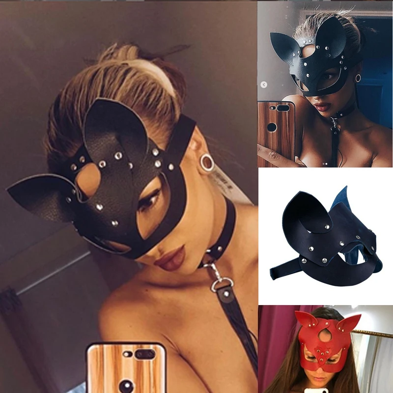 Cosplay Sexy Cat Mask Women Girl Party Costume PVC Bondage Masks Adult Play Special Cat Ears Adjustable Design Lingerie Masks
Cosplay Sexy Cat Mask Women Girl Party Costume PVC Bondage Masks Adult Play Special Cat Ears Adjustable Design Lingerie Masks