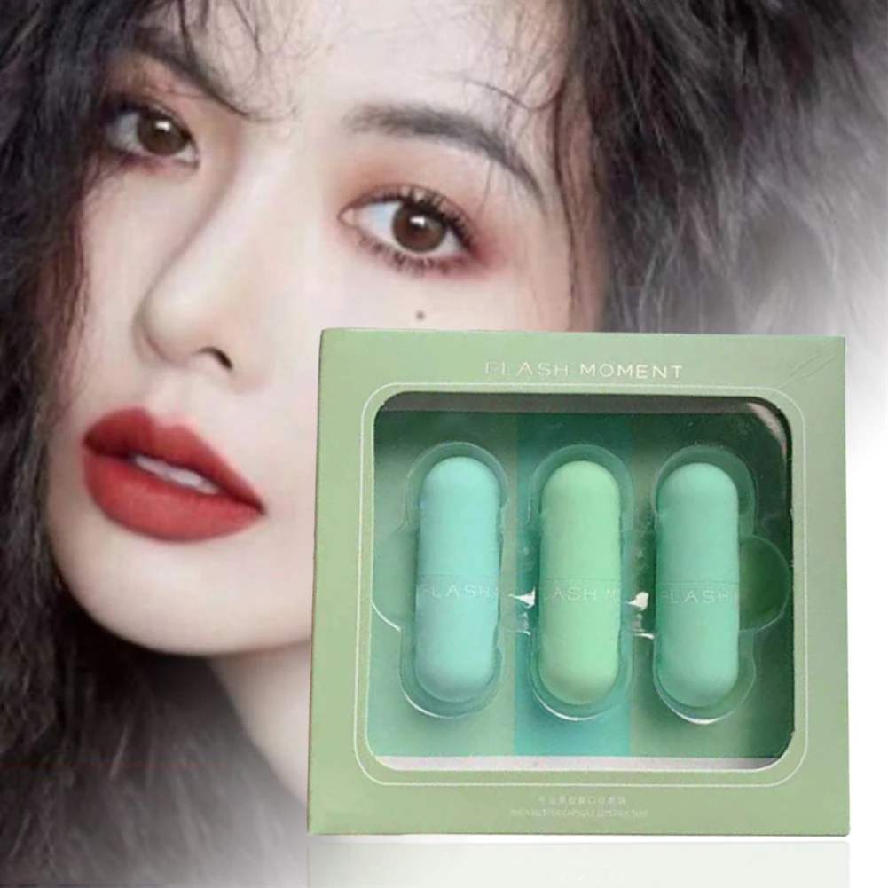 3pcs Lipstick Makeup Set Capsule Lip Sticks Keep Moisturizing Discoloration-resistant Smudge-proof Long Lasting Lip Makeup Gloss
3pcs Lipstick Makeup Set Capsule Lip Sticks Keep Moisturizing Discoloration-resistant Smudge-proof Long Lasting Lip Makeup Gloss