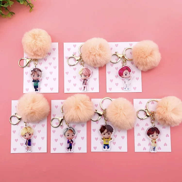 Kpop Bangtan Boys Acrylic Keychain Q Version Flash Cartoon Plush Plastic Key Chain Accessories Key Ring Cute Pendant Wholesale
Kpop Bangtan Boys Acrylic Keychain Q Version Flash Cartoon Plush Plastic Key Chain Accessories Key Ring Cute Pendant Wholesale